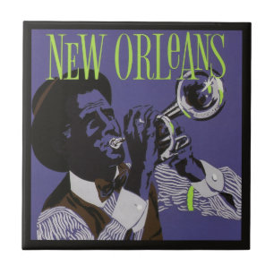 Nieuwe Orleans Muziekkeramische tegels Tegeltje