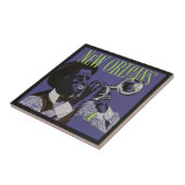 Nieuwe Orleans Muziekkeramische tegels Tegeltje (Zijkant)