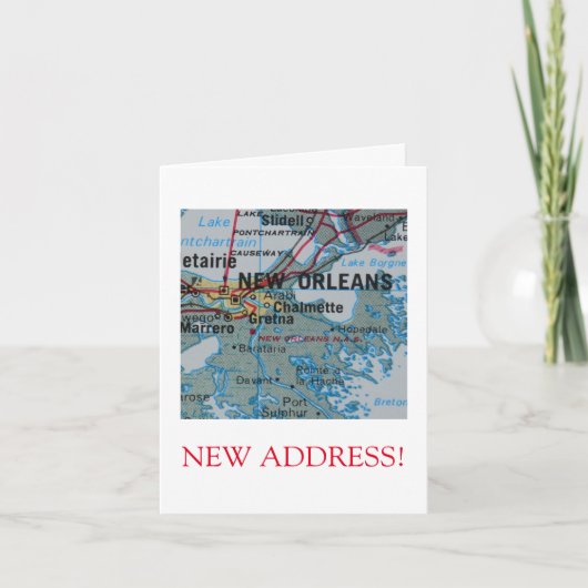Nieuwe Orleans Nieuwe aankondiging van het Adres (Voorkant)
