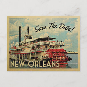 Nieuwe Orleans sparen de Datum  Briefkaarten