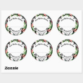 Nieuwe Orleans tuinbanketbakken Ronde Sticker (Vel)