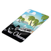 Nieuwe Orleans vintage reisposter. Magneet (Linkerzijde)