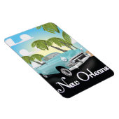 Nieuwe Orleans vintage reisposter. Magneet (Rechterzijde)