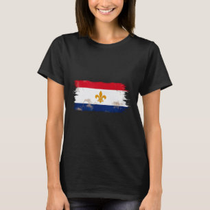 Nieuwe Orléans Vlag Textless Nola Stad Trots Nge T-shirt