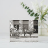 Nieuwe Orleanse Melkwagen, 1910 Briefkaart (Staand voorkant)