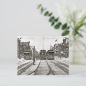 Nieuwe Orléansstraat-trams, 1907 Briefkaart (Staand voorkant)