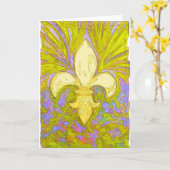 Nieuwe OrleansWild Fleur DE Leis Kaart (Gele Bloem)