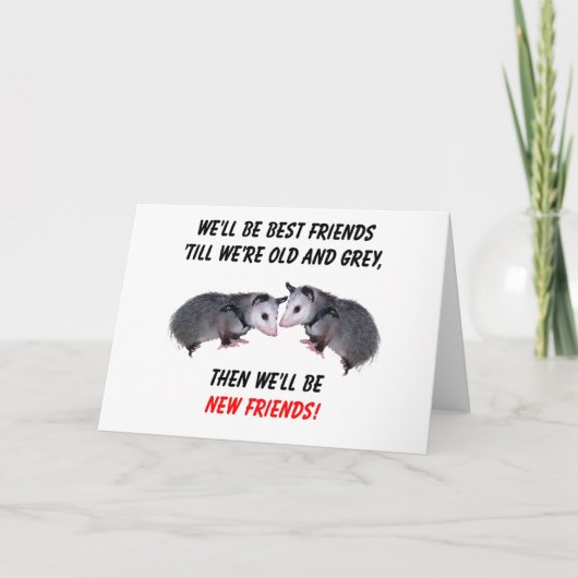 Nieuwe oude vrienden kaart (Voorkant)