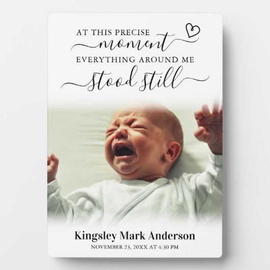 Nieuwe ouderfoto Baby Fotoplaat (voorkant)