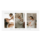 Nieuwe Ouders Baby 3 Fotocollage gepersonaliseerd Foto Afdruk (Voorkant)