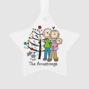 Nieuwe ouders Baby Girl, Cat Holiday Ornament