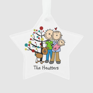 Nieuwe ouders Baby Girl, Dog Holiday Ornament