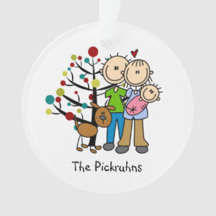 Nieuwe ouders Baby Girl, Dog Holiday Ornament