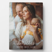 Nieuwe ouders en Baby foto Fotoplaat (voorkant)