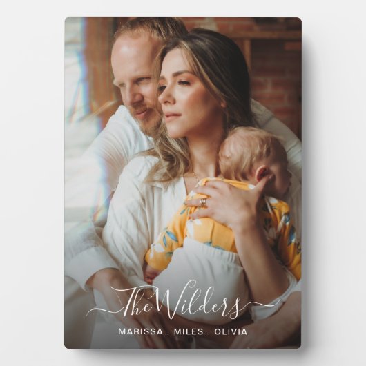 Nieuwe ouders en Baby foto Fotoplaat (voorkant)