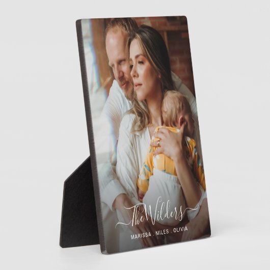 Nieuwe ouders en Baby foto Fotoplaat (Zijkant)