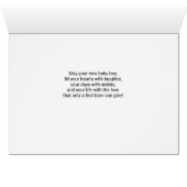 Nieuwe ouders feliciteren met de geboorte van een  (Binenzijde Horizontaal (Onderkant))