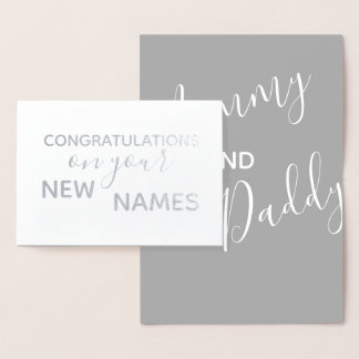 Nieuwe Ouders Gefeliciteerd met eliciteerde elicit Folie Kaarten