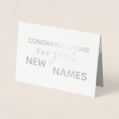 Nieuwe Ouders Gefeliciteerd met eliciteerde elicit Folie Kaarten (Voorkant)