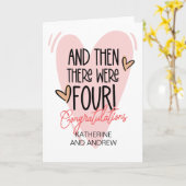 Nieuwe ouders gefeliciteerd toen waren er drie kaart (Gele Bloem)