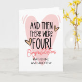 Nieuwe ouders gefeliciteerd toen waren er vier kaart (Gele Bloem)