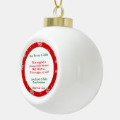 Nieuwe ouders keramische bal ornament (Rechts)