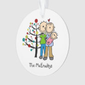 Nieuwe ouders van een Ornament van de kinderfeestd (voorkant)