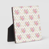 Nieuwe Paarse en groene Stof voor thuiscadeautjes Fotoplaat (Voorkant)