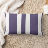 Nieuwe Paarse sloppenwijk en witte streep lumbar P Kussen (Deken)
