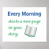 Nieuwe pagina in uw Motivatie prijsopgave voor art Poster (Voorkant)