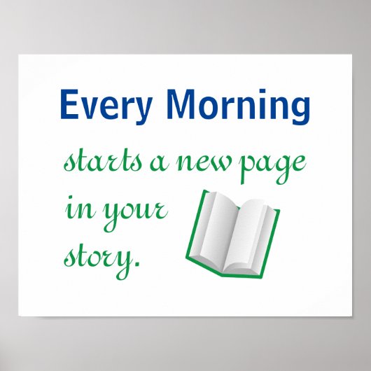 Nieuwe pagina in uw Motivatie prijsopgave voor art Poster (Voorkant)