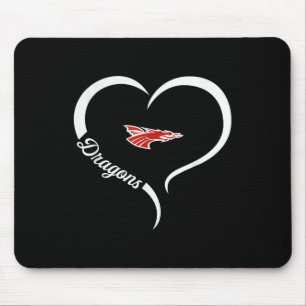 Nieuwe Palestine Dragons Logo Half Heart Slogan HS Muismat