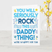 Nieuwe pap gefeliciteerd, je zult dit papa ding la kaart (Gele Bloem)