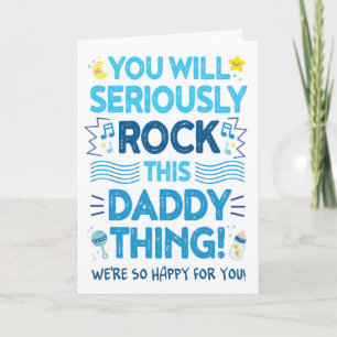 Nieuwe pap gefeliciteerd, je zult dit papa ding la kaart