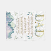 Nieuwe pap Husband van Son Daughter Kinder Fleece Deken (Voorkant (Horizontaal))