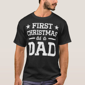 Nieuwe pap voor de eerste keer om kerstvader te wo t-shirt