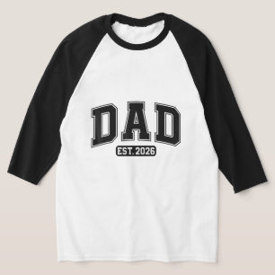 Nieuwe papa 2026 Vader 2026 Papa 2026 Opgericht 20 T-shirt