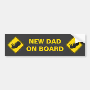 Nieuwe Papa aan boord! Bumpersticker