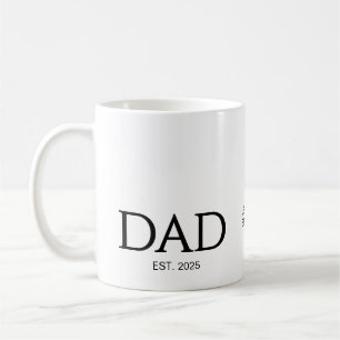 Nieuwe papa cadeau aangepaste tekst papa ingesteld koffiemok