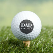 Nieuwe papa | Cadeau voor papa golfer | Grijs Golfballen (Insitu Shirt)