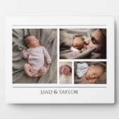 Nieuwe papa en Baby foto Fotoplaat (Voorkant)