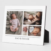 Nieuwe papa en Baby foto Fotoplaat (Zijkant)