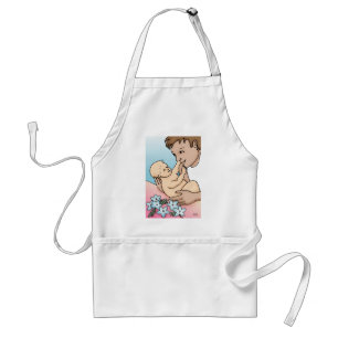 Nieuwe papa en Baby Standaard Schort