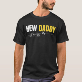 Nieuwe papa Est. 2025 Vaderdag T-shirt