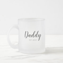 Nieuwe papa gevestigd matglas koffiemok