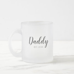Nieuwe papa gevestigd matglas koffiemok