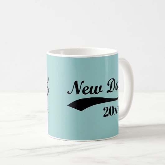 Nieuwe papa Mok, aangepaste tekst Koffiemok (Voorkant rechts)