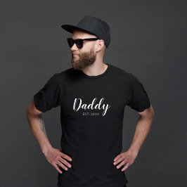 Nieuwe papa opgericht 2022 typografie t-shirt