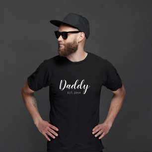 Nieuwe papa opgericht 2022 typografie t-shirt