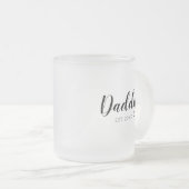 Nieuwe papa opgericht matglas koffiemok (Voorkant rechts)